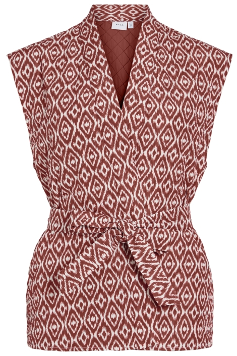 Vila viida quilted vest #6